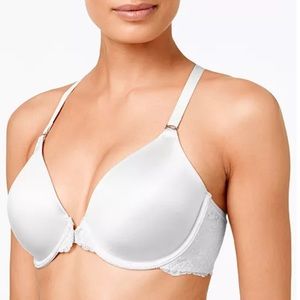 One Fab Fit Lace T-Back Shaping Underwire Front Close Bra 7112